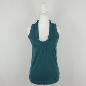 Gap Women's Extra Small Blue Green Scoop Neck Knit Tank Top